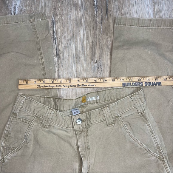 Carhartt Men’s Dungarees Rugged Flex Relaxed Fit Work Pants Khaki Tan 102291 253 - Picture 12 of 16